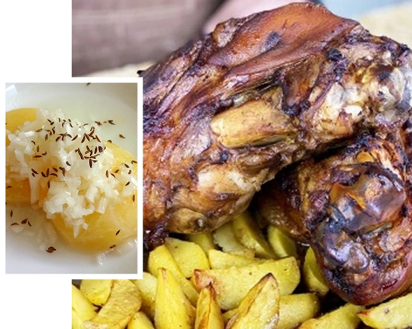 Tradycyjne danie główne kuchni polskiej podane w restauracji