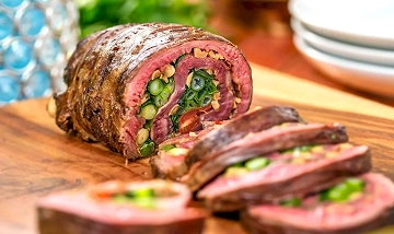 Danie główne z mięsem przygotowane według tradycyjnej polskiej receptury